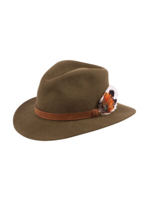 Alan Paine Richmond Felt Hat – Unisex – Olive
