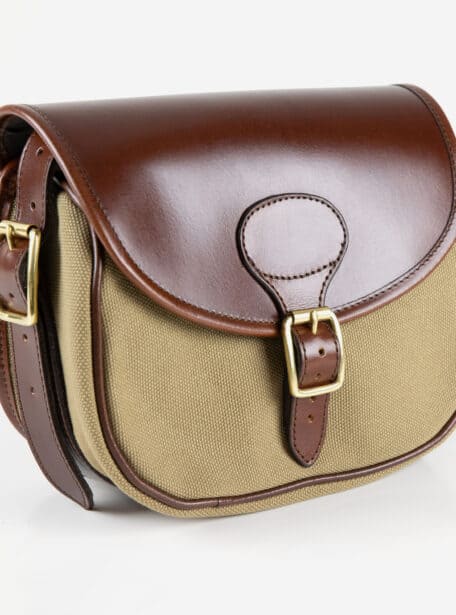 Huntsman-Brandy-Leather-and-Khaki-Canvas-Cartridge-Bag-2