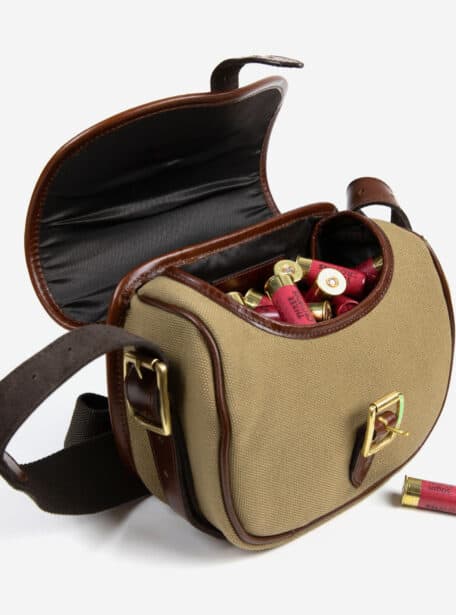Huntsman-Brandy-Leather-and-Khaki-Canvas-Cartridge-Bag-3
