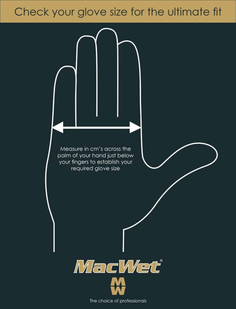 MacWet Gloves Size Guide Check Your Size 