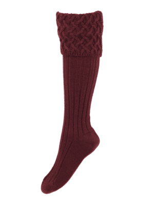 House of Cheviot Ladies Rannoch Sock Mulberry